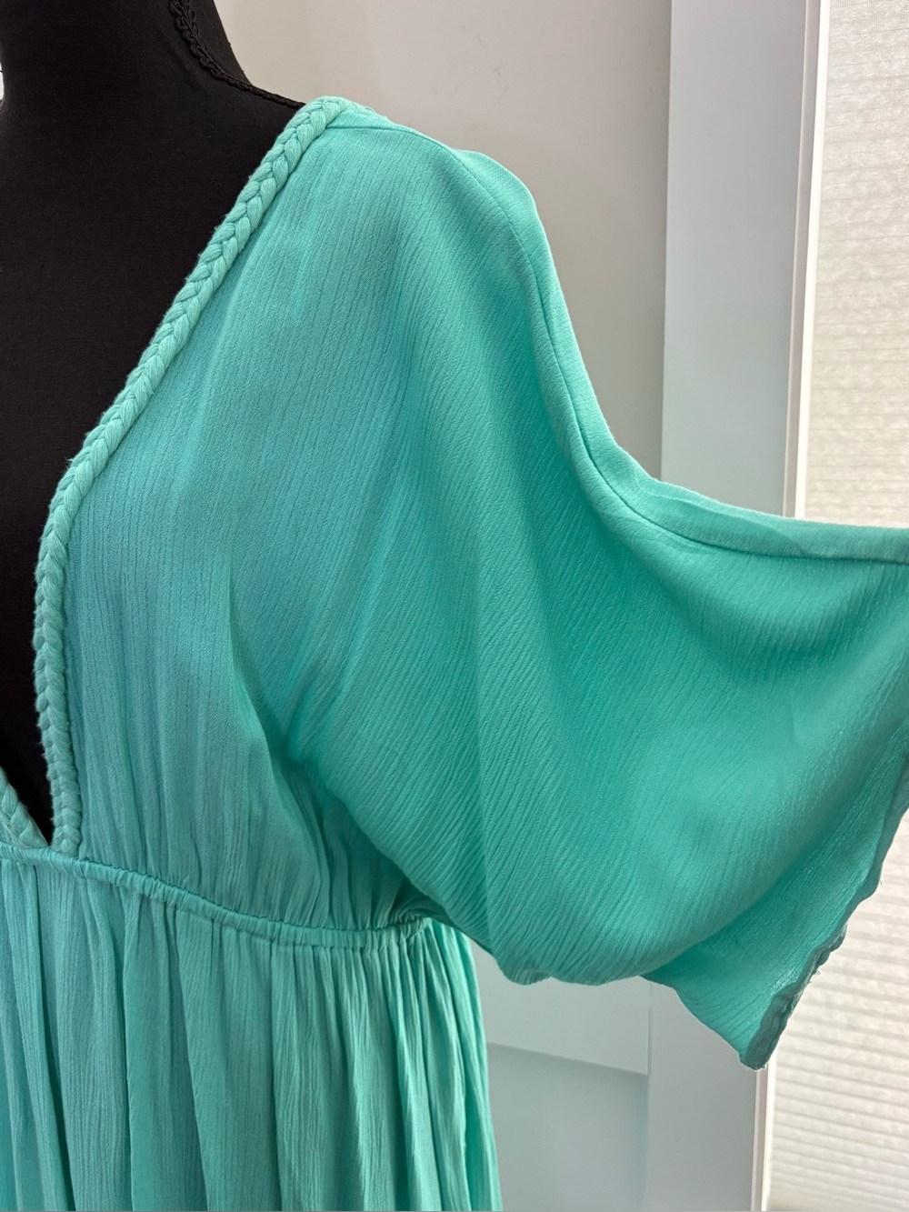 Raviya Braid-Trim V-Neck Cover-Up Dress - Picture 4 of 8